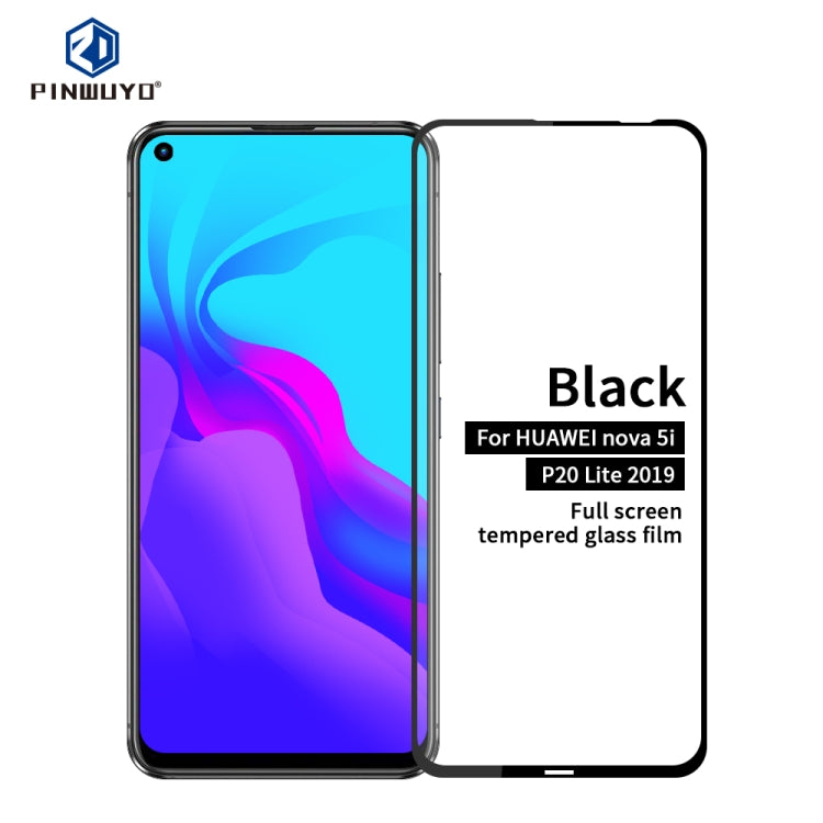 PINWUYO 9H 2.5D Full Glue Tempered Glass Film for Huawei nova5i / P20 Lite (2019) - Huawei Tempered Glass by PINWUYO | Online Shopping UK | buy2fix