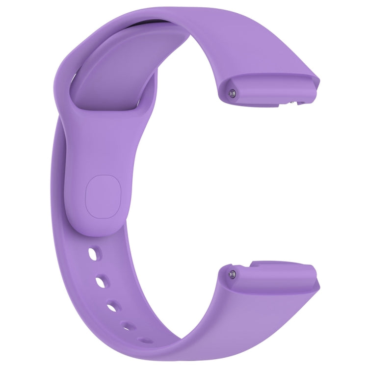 For Redmi Watch 3 Lite Sports Solid Color Silicone Replacement Watch Band(Purple) - Watch Bands by buy2fix | Online Shopping UK | buy2fix