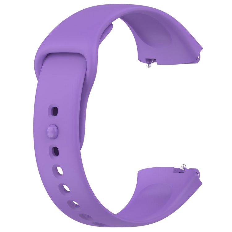 For Redmi Watch 3 Lite Sports Solid Color Silicone Replacement Watch Band(Purple) - Watch Bands by buy2fix | Online Shopping UK | buy2fix