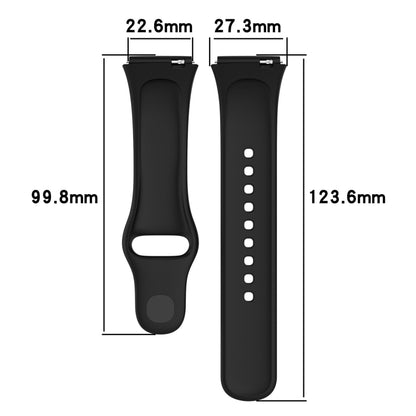 For Redmi Watch 3 Lite Sports Solid Color Silicone Replacement Watch Band(Purple) - Watch Bands by buy2fix | Online Shopping UK | buy2fix