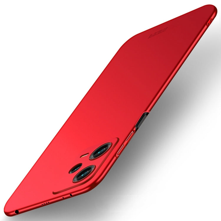 For Xiaomi Redmi Note 12 Pro 5G Global MOFI Micro-Frosted PC Ultra-thin Hard Phone Case(Red) - Xiaomi Cases by MOFI | Online Shopping UK | buy2fix