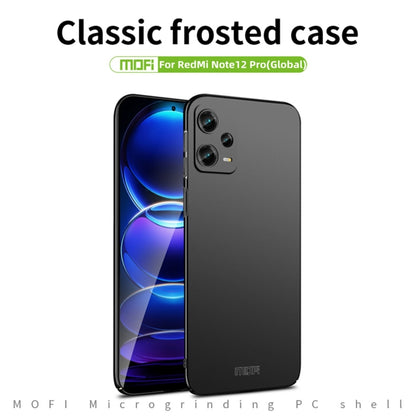 For Xiaomi Redmi Note 12 Pro 5G Global MOFI Micro-Frosted PC Ultra-thin Hard Phone Case(Red) - Xiaomi Cases by MOFI | Online Shopping UK | buy2fix