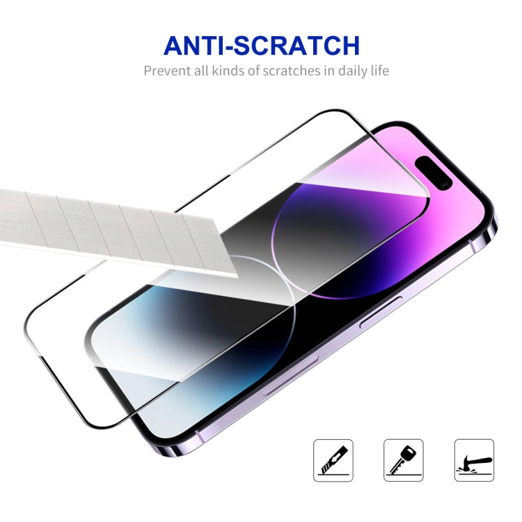 For iPhone 16 ENKAY Full Glue High Aluminum-silicon Tempered Glass Film - iPhone 16 Tempered Glass by ENKAY | Online Shopping UK | buy2fix