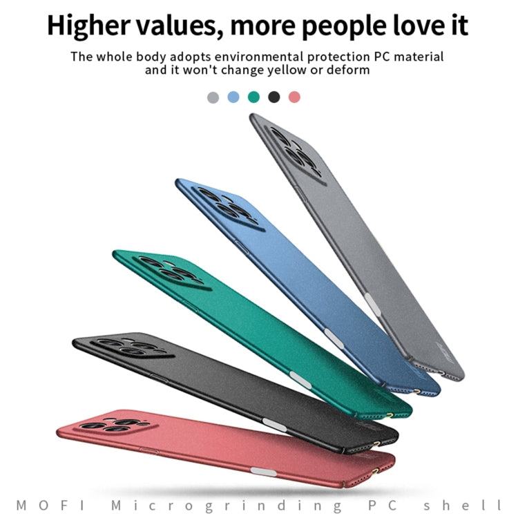 For iPhone 16 Pro MOFI Fandun Series Frosted PC Ultra-thin All-inclusive Phone Case(Red) - iPhone 16 Pro Cases by MOFI | Online Shopping UK | buy2fix