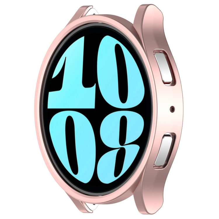 For Samsung Galaxy Watch 6 44mm Half Coverage Hollow PC Watch Protective Case(Rose Gold) - Watch Cases by buy2fix | Online Shopping UK | buy2fix