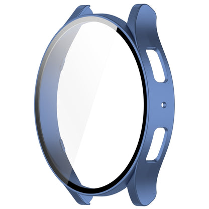 For Samsung Galaxy Watch6 44mm PC + Tempered Film Integrated Watch Protective Case(Midnight Blue) - Watch Cases by buy2fix | Online Shopping UK | buy2fix