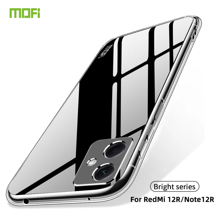 For Xiaomi Redmi 12R / Note 12R MOFI Ming Series Ultra-thin TPU Phone Case(Transparent) - Xiaomi Cases by MOFI | Online Shopping UK | buy2fix