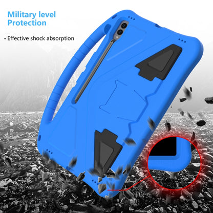 For Samsung Galaxy Tab S8 Ultra EVA Shockproof Tablet Case with Holder(Blue) - Galaxy Tab S8 Ultra Cases by buy2fix | Online Shopping UK | buy2fix
