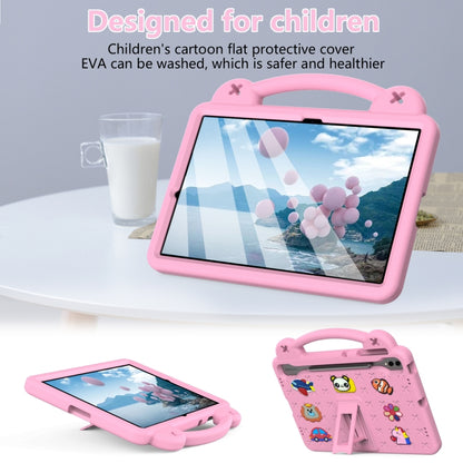 For Samsung Galaxy Tab S10+12.4 X820 Handle Kickstand Children EVA Shockproof Tablet Case(Pink) - Tab S10+ Cases by buy2fix | Online Shopping UK | buy2fix