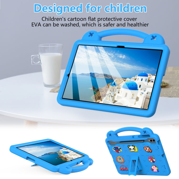 For Samsung Galaxy Tab S10+12.4 X820 Handle Kickstand Children EVA Shockproof Tablet Case(Sky Blue) - Tab S10+ Cases by buy2fix | Online Shopping UK | buy2fix