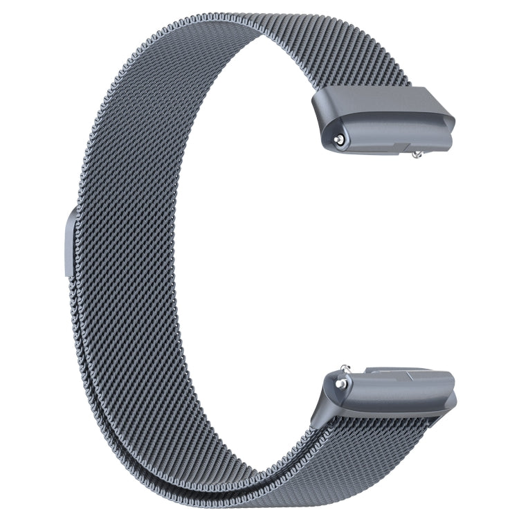 For Redmi Watch 3 Active Milan Magnetic Steel Mesh Watch Band(Gray) - Watch Bands by buy2fix | Online Shopping UK | buy2fix