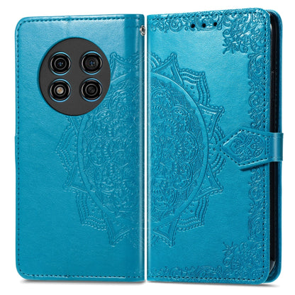 For Ulefone Note 15 Mandala Flower Embossed Leather Phone Case(Blue) - Ulefone Cases by buy2fix | Online Shopping UK | buy2fix