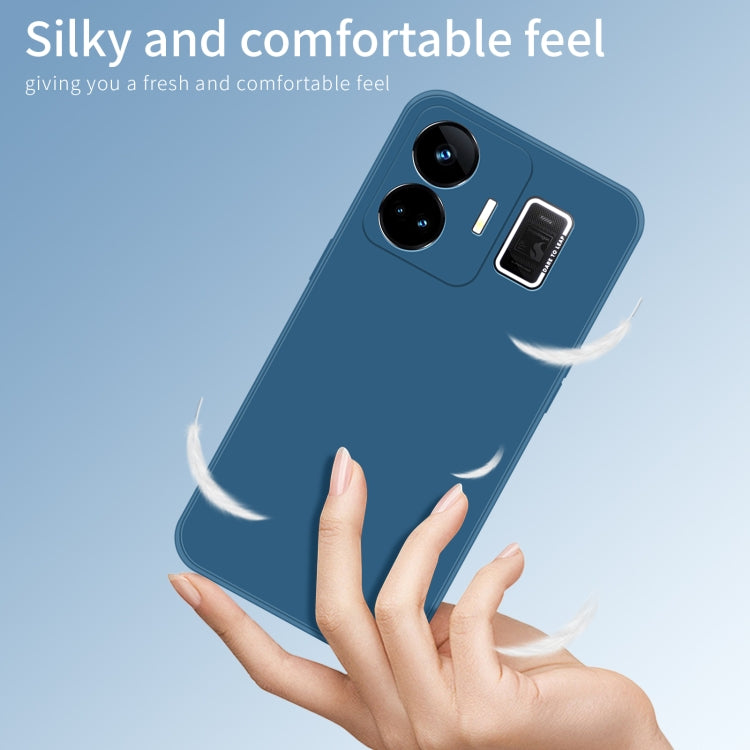 For Realme GT Neo5 PINWUYO Sense Series Liquid Silicone TPU Phone Case(Black) - Realme Cases by PINWUYO | Online Shopping UK | buy2fix