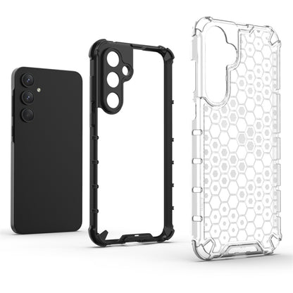 For Samsung Galaxy A55 Shockproof Honeycomb Phone Case(White) - Galaxy Phone Cases by buy2fix | Online Shopping UK | buy2fix