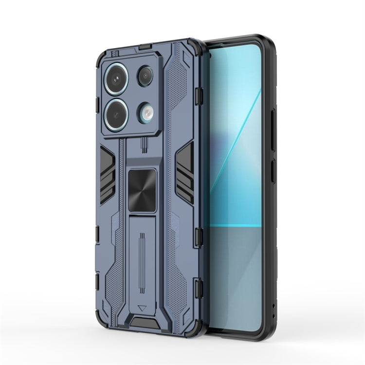 For Xiaomi Poco X6 Supersonic Armor PC Hybrid TPU Phone Case(Blue) - Xiaomi Cases by buy2fix | Online Shopping UK | buy2fix
