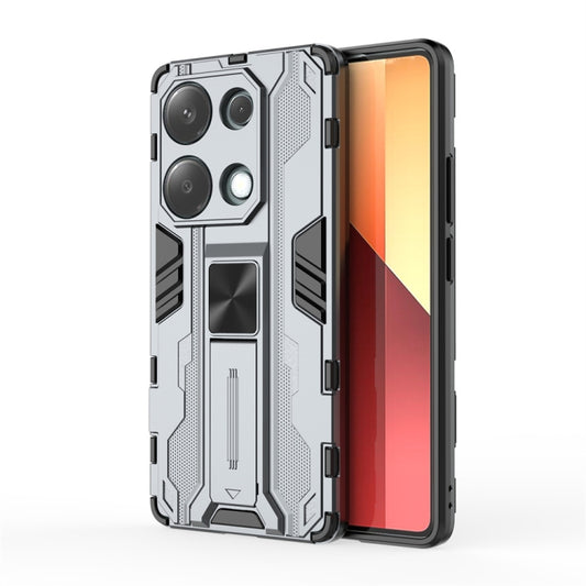 For  Redmi Note 13 Pro 4G Supersonic Armor PC Hybrid TPU Phone Case(Grey) - Note 13 Pro Cases by buy2fix | Online Shopping UK | buy2fix