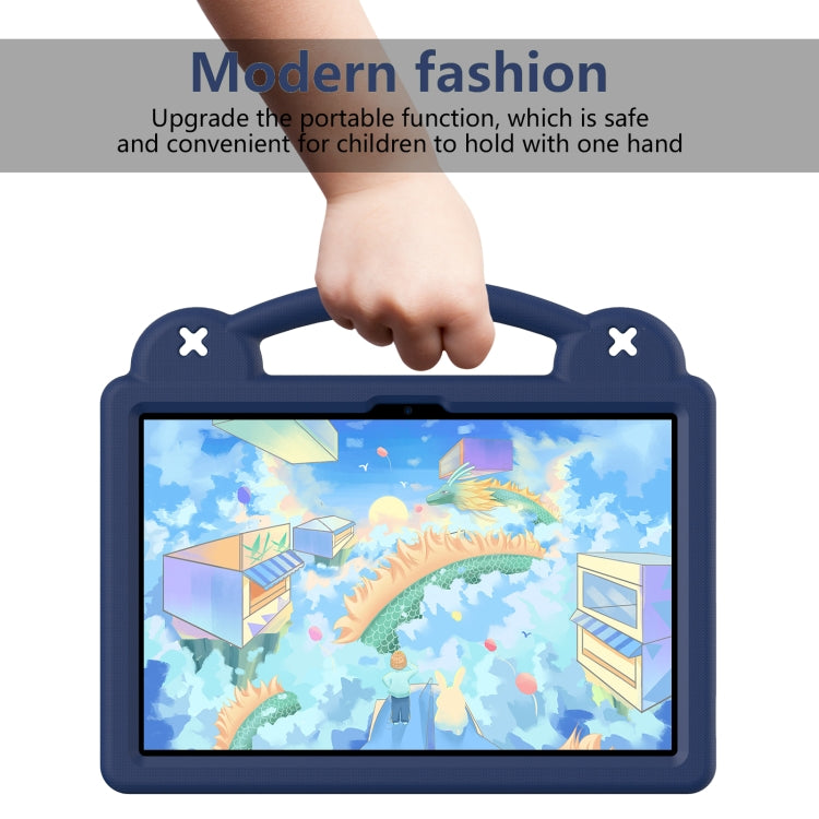 For Huawei MatePad SE 11 2024 Handle Kickstand Children EVA Shockproof Tablet Case(Navy Blue) - Huawei by buy2fix | Online Shopping UK | buy2fix