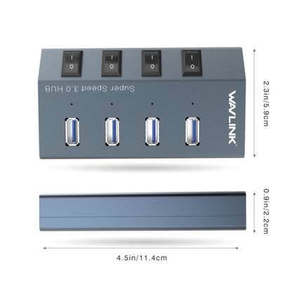 WAVLINK WL-UH3049 USB 3.0 4-Ports Desktop Fast Charger Station with Independent Switch(AU Plug) - USB 3.0 HUB by WAVLINK | Online Shopping UK | buy2fix