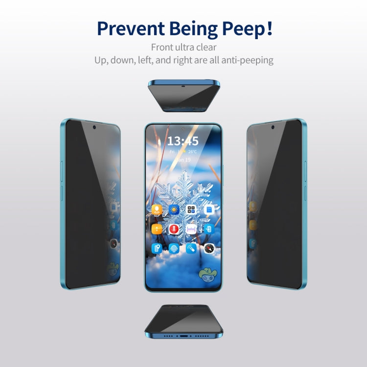 For Samsung Galaxy S23 FE 5G 5pcs ENKAY Hat-Prince 360 Degree Anti-peeping Privacy Full Screen Tempered Glass Film - Galaxy S23 FE 5G Tempered Glass by ENKAY | Online Shopping UK | buy2fix