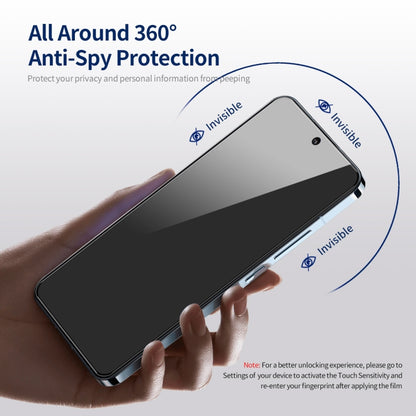 For iPhone 15 2pcs ENKAY Hat-Prince 360 Degree Anti-peeping Privacy Full Screen Tempered Glass Film - iPhone 15 Tempered Glass by ENKAY | Online Shopping UK | buy2fix