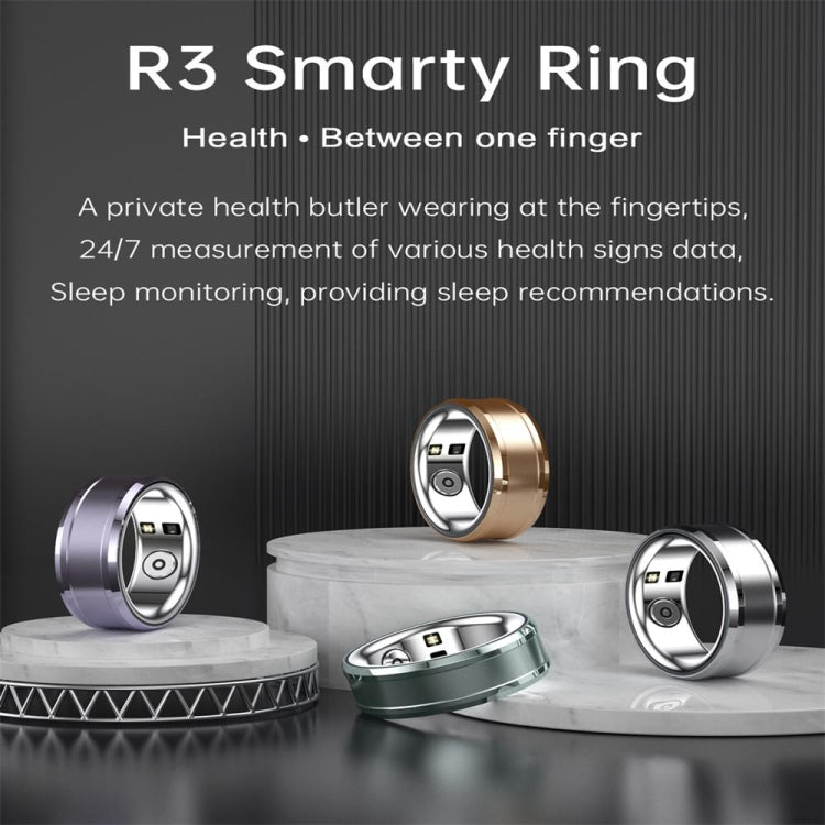 R3 SIZE 23 Smart Ring, Support Heart Rate / Blood Oxygen / Sleep Monitoring(White) - Smart Rings / Smart Telephones by buy2fix | Online Shopping UK | buy2fix