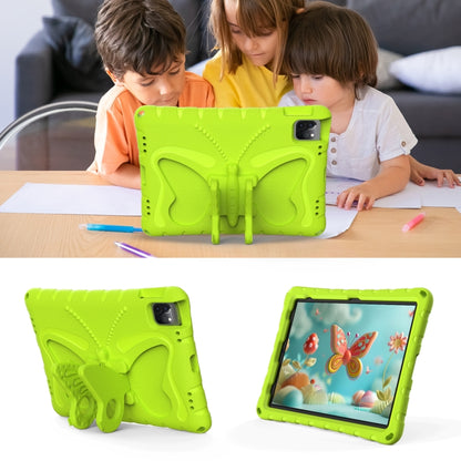 For iPad Air 11 2024 Butterfly Bracket EVA Shockproof Tablet Case(Grass Green) - iPad Air 11 2024 Cases by buy2fix | Online Shopping UK | buy2fix