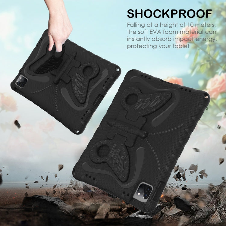 For iPad Pro 11 2024 Butterfly Bracket EVA Shockproof Tablet Case(Black) - iPad Pro 11 2024 Cases by buy2fix | Online Shopping UK | buy2fix