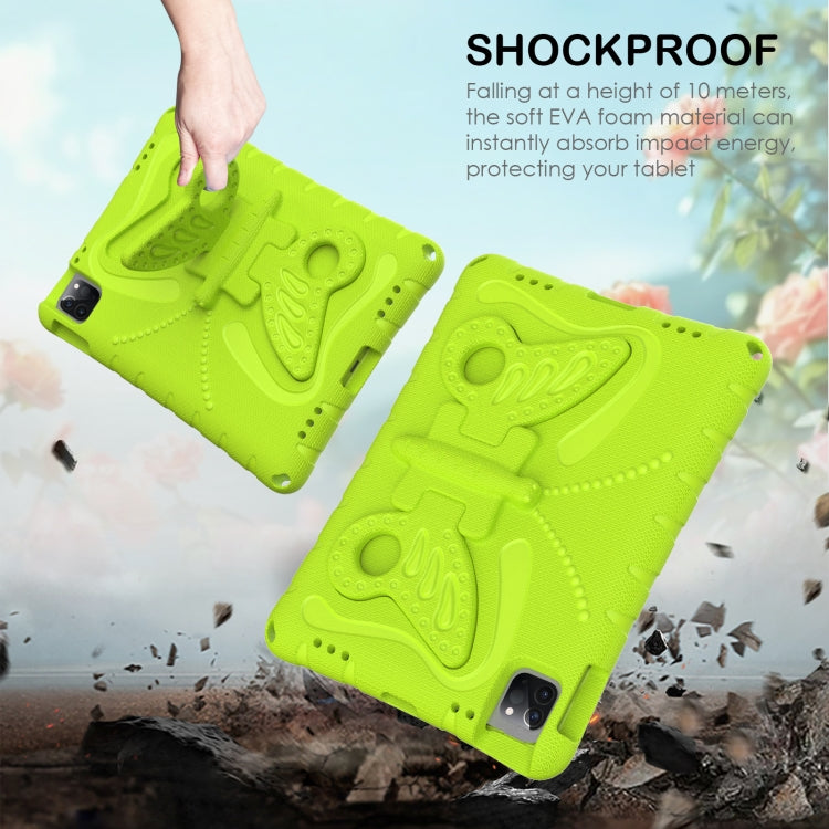 For iPad Pro 11 2024 Butterfly Bracket EVA Shockproof Tablet Case(Grass Green) - iPad Pro 11 2024 Cases by buy2fix | Online Shopping UK | buy2fix