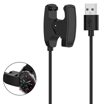 For Garmin Descent G1 Solar letel Smart Watch USB Charging Cable With Data Function(Black) - Charger by buy2fix | Online Shopping UK | buy2fix