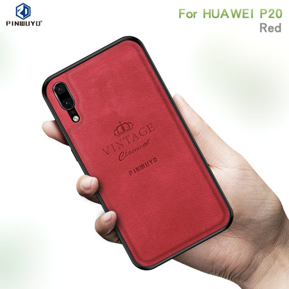 PINWUYO Shockproof Waterproof Full Coverage PC + TPU + Skin Protective Case for Huawei P20(Red) - ASUS Cases by PINWUYO | Online Shopping UK | buy2fix