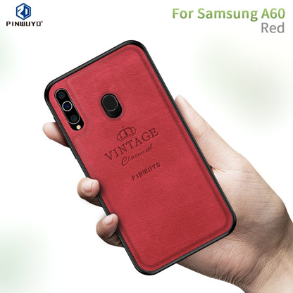 PINWUYO Shockproof Waterproof Full Coverage PC + TPU + Skin Protective Case for Galaxy A60(Red) - Galaxy Phone Cases by PINWUYO | Online Shopping UK | buy2fix