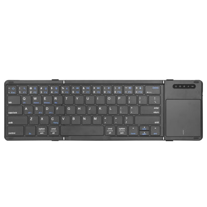 B077T With Touchpad Foldable PU Leather Wireless Bluetooth Keyboard - Wireless Keyboard by buy2fix | Online Shopping UK | buy2fix