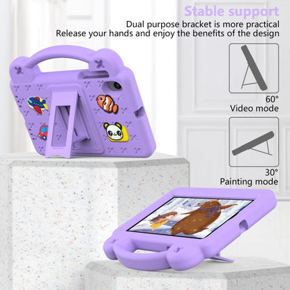 For Walmart Onn 7.0 Gen4 2024 Handle Kickstand Children EVA Shockproof Tablet Case(Light Purple) - Others by buy2fix | Online Shopping UK | buy2fix