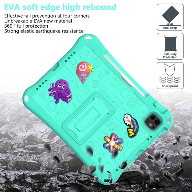 For iPad Air 11 2024 Hi Baby EVA Full Body Tablet Case with Strap(Mint Green) - iPad Air 11 2024 Cases by buy2fix | Online Shopping UK | buy2fix