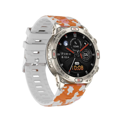 KC86 1.43 inch Color Screen Smart Watch, Support Bluetooth Call / Health Monitoring(Camouflage Orange) - Smart Watches by buy2fix | Online Shopping UK | buy2fix