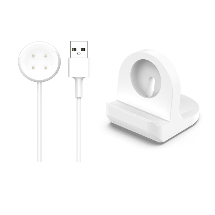 For Fitbit Ace LTE Smart Watch Silicone Charging Bracket with Charger(White) - Charger by buy2fix | Online Shopping UK | buy2fix