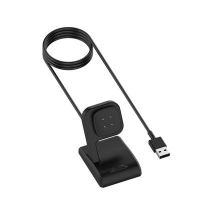 For Fitbit Ace LTE Vertical Watch Magnetic Charger With Chip Protection, Length: 1m(Black) - Charger by buy2fix | Online Shopping UK | buy2fix