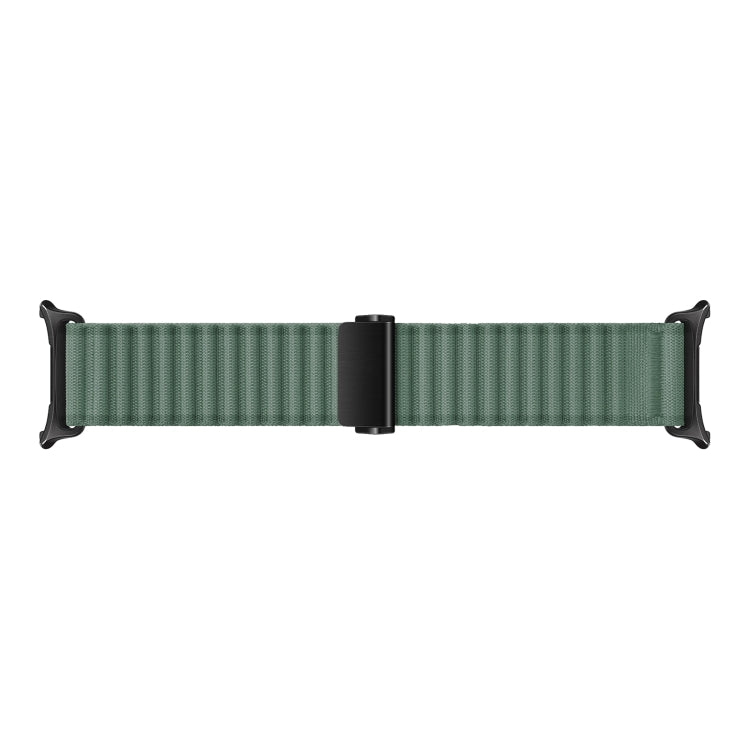 For Samsung Galaxy Watch Ultra 47mm Ocean Style Magnetic Buckle Braided Watch Band(Army Green) - Watch Bands by buy2fix | Online Shopping UK | buy2fix