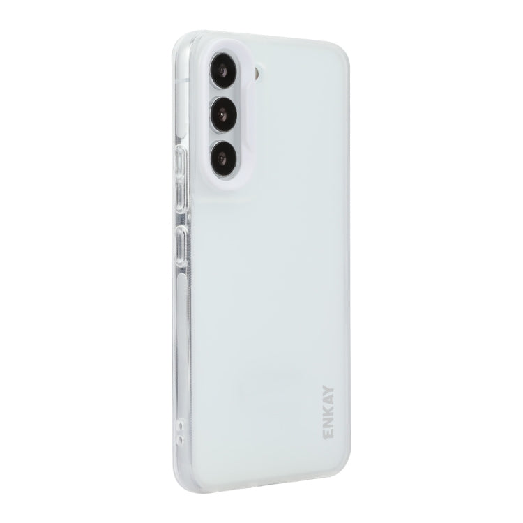 For Samsung Galaxy S23+ 5G ENKAY Hat-Prince Translucent Matte TPU Soft Phone Case(White) - Galaxy S23+ 5G Cases by ENKAY | Online Shopping UK | buy2fix