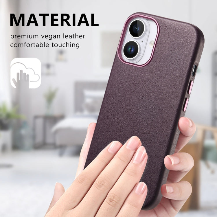 For iPhone 16 Pro Electroplated Metal Button Shockproof Phone Case(Purple) - iPhone 16 Pro Cases by buy2fix | Online Shopping UK | buy2fix