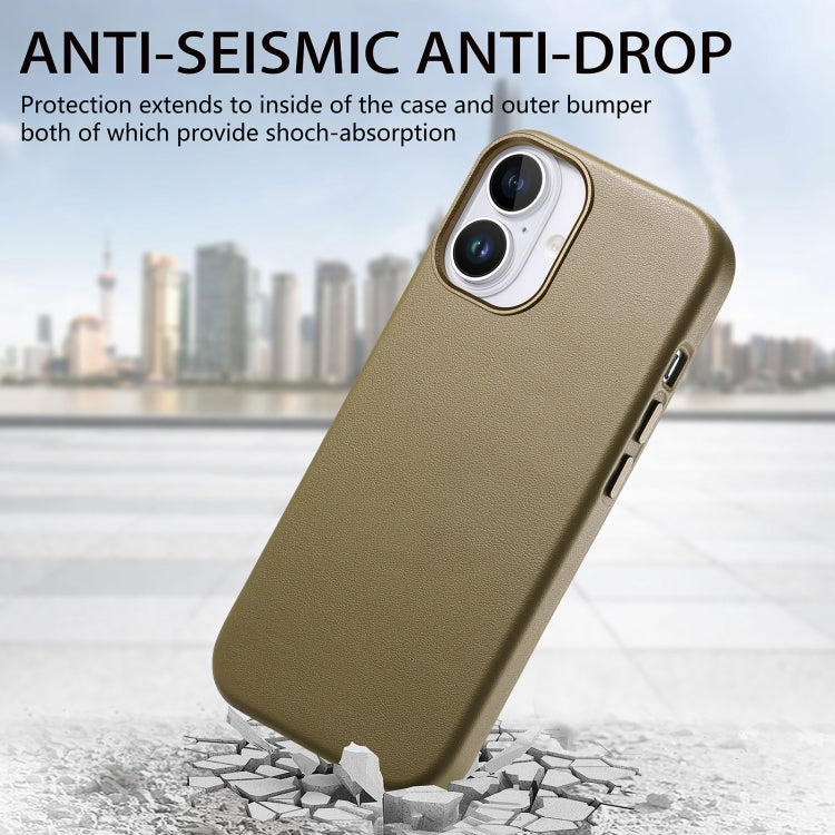 For iPhone 16 Plus Electroplated Metal Button Shockproof Phone Case(Green) - iPhone 16 Plus Cases by buy2fix | Online Shopping UK | buy2fix