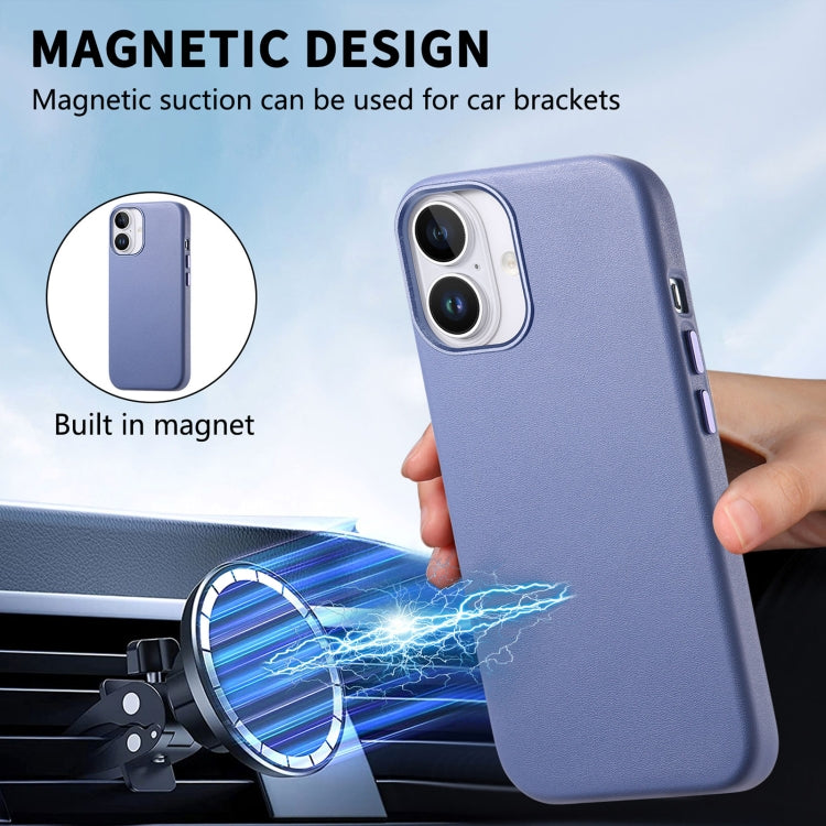 For iPhone 16 Plus Electroplated Metal Button Shockproof Phone Case(Blue) - iPhone 16 Plus Cases by buy2fix | Online Shopping UK | buy2fix