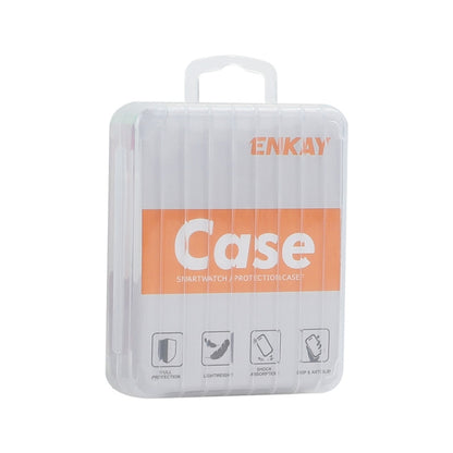 For Apple Watch Series 10 46mm ENKAY Hat-Prince Electroplated Soft TPU Case with Screen Film(Transparent) - Watch Cases by ENKAY | Online Shopping UK | buy2fix