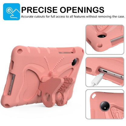 For Xiaomi Redmi Pad SE 8.7 2024 Butterfly Bracket EVA Shockproof Tablet Case(Pink Orange) - More Tablet Cases by buy2fix | Online Shopping UK | buy2fix