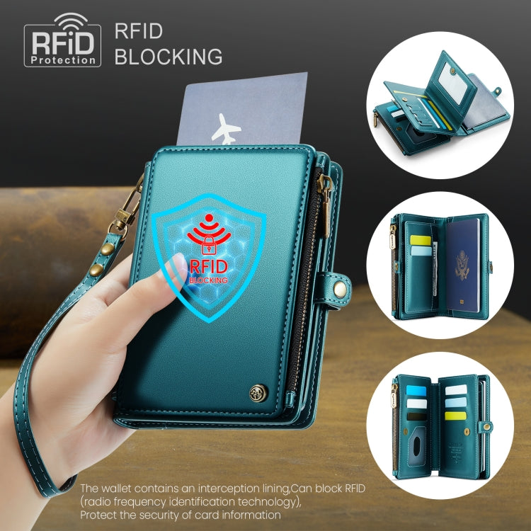 CaseMe-Me60 Multi-functional Anti-theft Swipe Passport Wallet(Green) -  by CaseMe | Online Shopping UK | buy2fix