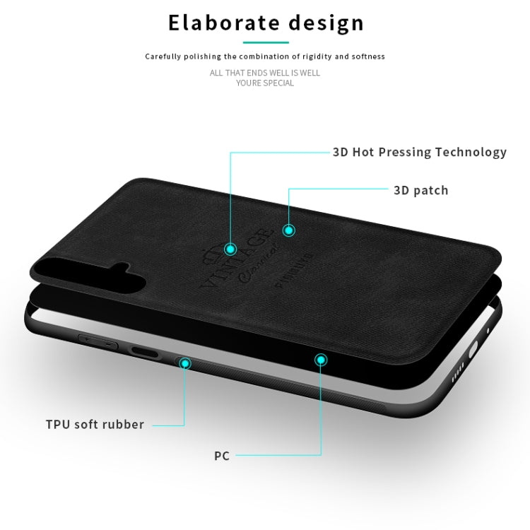 PINWUYO Shockproof Waterproof Full Coverage PC + TPU + Skin Protective Case for Huawei Honor 20(Black) - Honor Cases by PINWUYO | Online Shopping UK | buy2fix