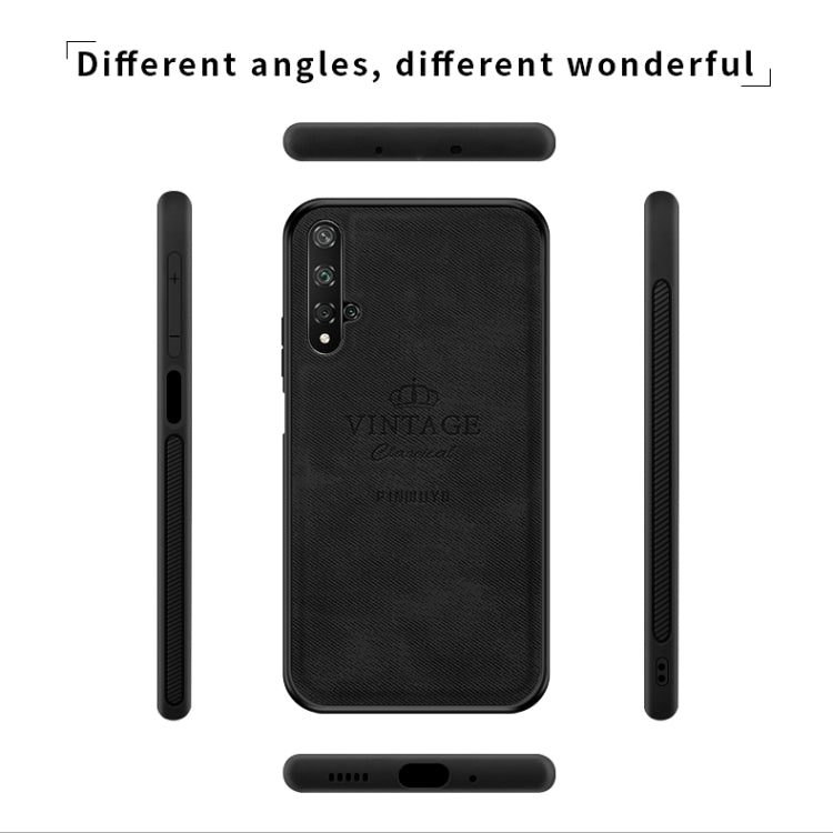 PINWUYO Shockproof Waterproof Full Coverage PC + TPU + Skin Protective Case for Huawei Honor 20(Brown) - Honor Cases by PINWUYO | Online Shopping UK | buy2fix