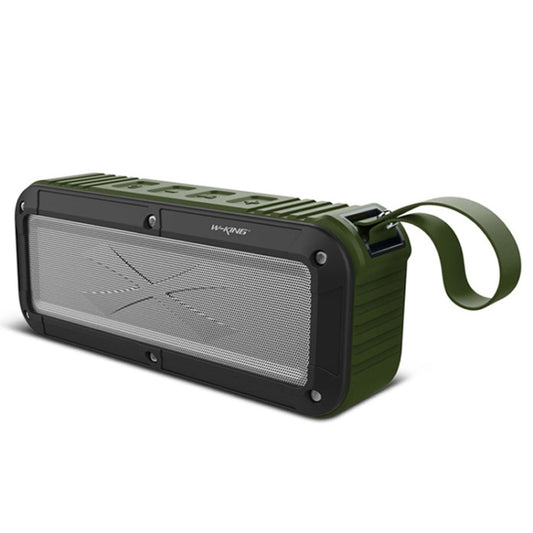 W-KING S20 Loudspeakers IPX6 Waterproof Bluetooth Speaker Portable NFC Bluetooth Speaker for Outdoors / Shower / Bicycle FM Radio (Green) - Waterproof Speaker by W-KING | Online Shopping UK | buy2fix