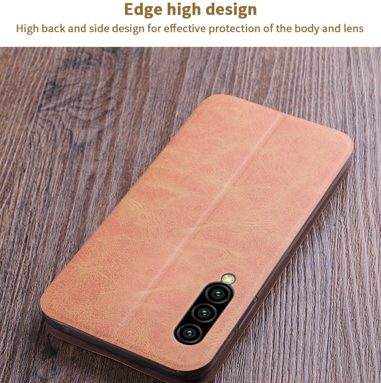 MOFI Crazy Horse Texture Horizontal Flip Protective Leather Case for Xiaomi Mi CC9(Brown) - Xiaomi Cases by MOFI | Online Shopping UK | buy2fix