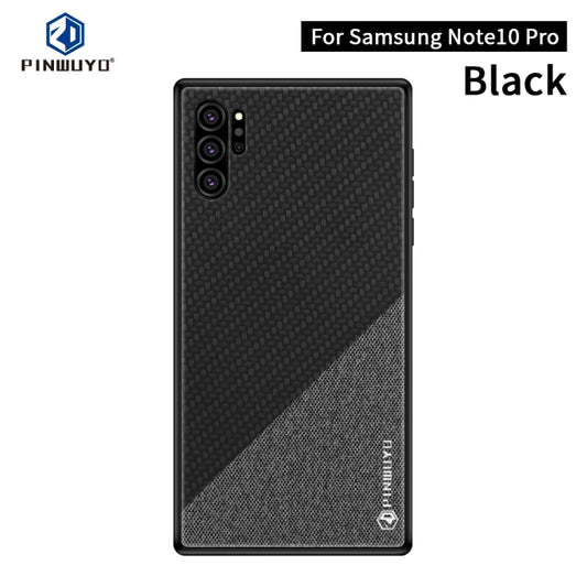 PINWUYO Honors Series Shockproof PC + TPU Protective Case for Galaxy Note10+(Black) - Galaxy Phone Cases by PINWUYO | Online Shopping UK | buy2fix